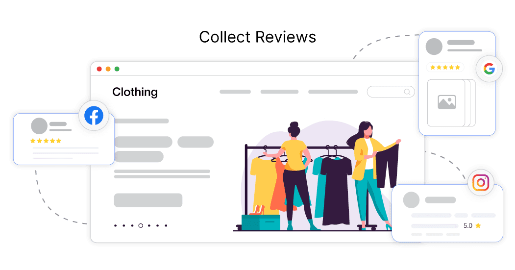 Collect reviews from customer Collect reviews from customer