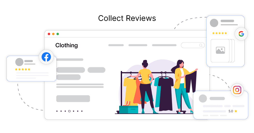 Collect reviews from customer