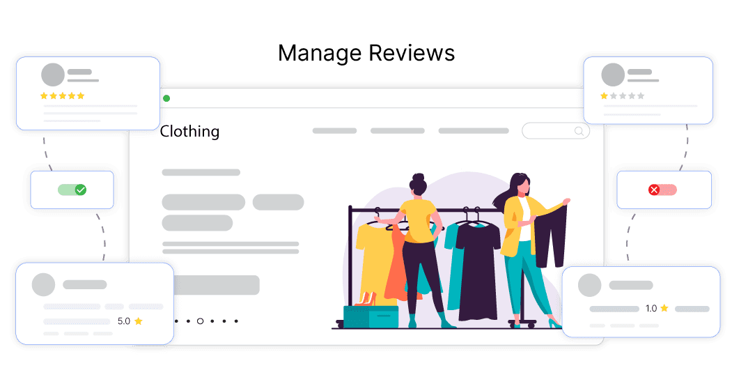 Manage all your customer reviews